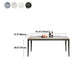 Medieval Modern Sintered Stone Dining Table Rectangle Kitchen Table with 4 Legs Clearhalo 'Dining Tables & Seating' 'Dining Tables' 'dining_table' 'furn' 'furn_dining_table' 'Furniture' 'furniture_dining_table' 'Kitchen & Dining Furniture' 'kitchen' 'kitchen_dining_table' 4781369