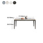 Medieval Modern Sintered Stone Dining Table Rectangle Kitchen Table with 4 Legs Clearhalo 'Dining Tables & Seating' 'Dining Tables' 'dining_table' 'furn' 'furn_dining_table' 'Furniture' 'furniture_dining_table' 'Kitchen & Dining Furniture' 'kitchen' 'kitchen_dining_table' 4781373
