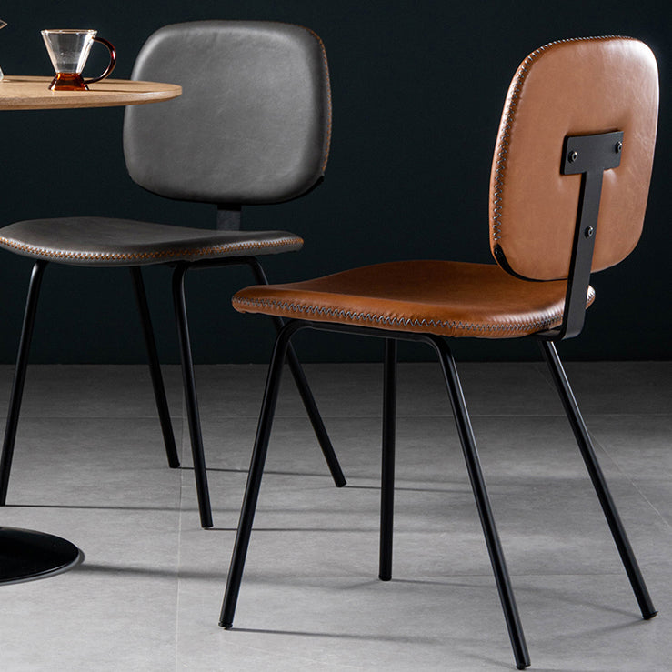 Contemporary Modern Metal Indoor-Outdoor Chair Open Back Side Chair Clearhalo 'Dining Chairs' 'Dining Tables & Seating' 'dining_chair' 'furn' 'furn_dining_chair' 'Furniture' 'furniture_dining_chair' 'Kitchen & Dining Furniture' 4781377