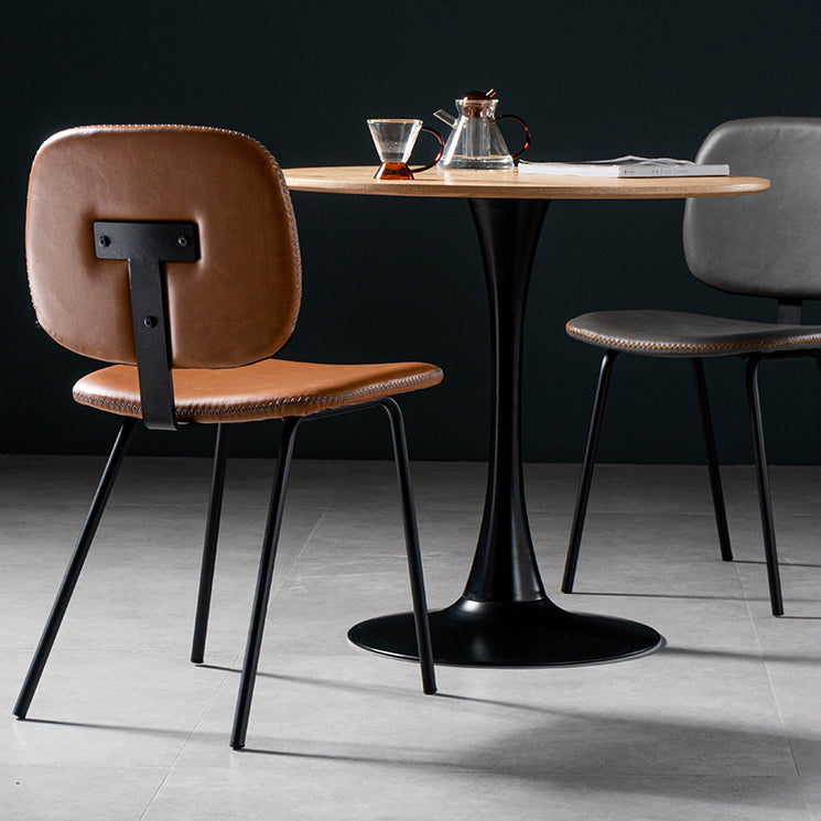 Contemporary Modern Metal Indoor-Outdoor Chair Open Back Side Chair Clearhalo 'Dining Chairs' 'Dining Tables & Seating' 'dining_chair' 'furn' 'furn_dining_chair' 'Furniture' 'furniture_dining_chair' 'Kitchen & Dining Furniture' 4781380