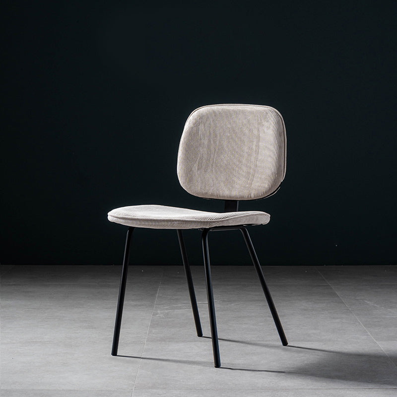 Contemporary Modern Metal Indoor-Outdoor Chair Open Back Side Chair Grey 1 Piece Clearhalo 'Dining Chairs' 'Dining Tables & Seating' 'dining_chair' 'furn' 'furn_dining_chair' 'Furniture' 'furniture_dining_chair' 'Kitchen & Dining Furniture' 4781381