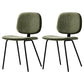 Contemporary Modern Metal Indoor-Outdoor Chair Open Back Side Chair Green 2 Piece Set Clearhalo 'Dining Chairs' 'Dining Tables & Seating' 'dining_chair' 'furn' 'furn_dining_chair' 'Furniture' 'furniture_dining_chair' 'Kitchen & Dining Furniture' 4781404