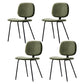 Contemporary Modern Metal Indoor-Outdoor Chair Open Back Side Chair Green 4 Piece Set Clearhalo 'Dining Chairs' 'Dining Tables & Seating' 'dining_chair' 'furn' 'furn_dining_chair' 'Furniture' 'furniture_dining_chair' 'Kitchen & Dining Furniture' 4781405