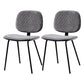 Contemporary Modern Metal Indoor-Outdoor Chair Open Back Side Chair Smoke Gray 2 Piece Set Clearhalo 'Dining Chairs' 'Dining Tables & Seating' 'dining_chair' 'furn' 'furn_dining_chair' 'Furniture' 'furniture_dining_chair' 'Kitchen & Dining Furniture' 4781407