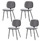 Contemporary Modern Metal Indoor-Outdoor Chair Open Back Side Chair Smoke Gray 4 Piece Set Clearhalo 'Dining Chairs' 'Dining Tables & Seating' 'dining_chair' 'furn' 'furn_dining_chair' 'Furniture' 'furniture_dining_chair' 'Kitchen & Dining Furniture' 4781408