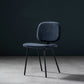 Contemporary Modern Metal Indoor-Outdoor Chair Open Back Side Chair Navy Blue 1 Piece Clearhalo 'Dining Chairs' 'Dining Tables & Seating' 'dining_chair' 'furn' 'furn_dining_chair' 'Furniture' 'furniture_dining_chair' 'Kitchen & Dining Furniture' 4781415