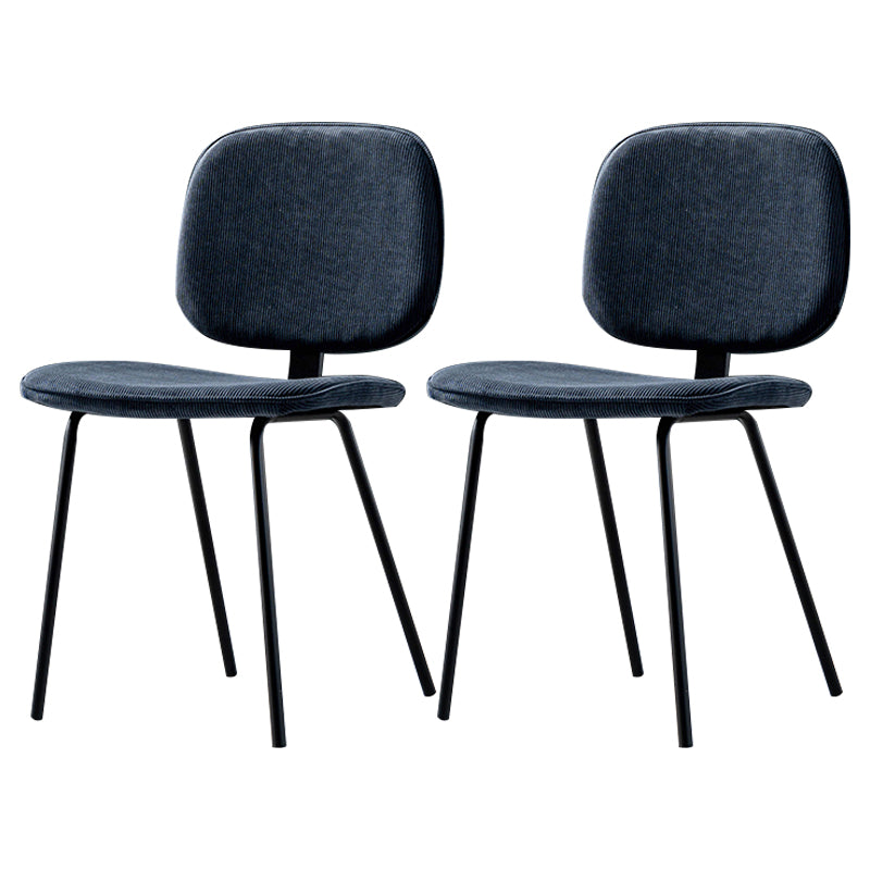 Contemporary Modern Metal Indoor-Outdoor Chair Open Back Side Chair Navy Blue 2 Piece Set Clearhalo 'Dining Chairs' 'Dining Tables & Seating' 'dining_chair' 'furn' 'furn_dining_chair' 'Furniture' 'furniture_dining_chair' 'Kitchen & Dining Furniture' 4781416