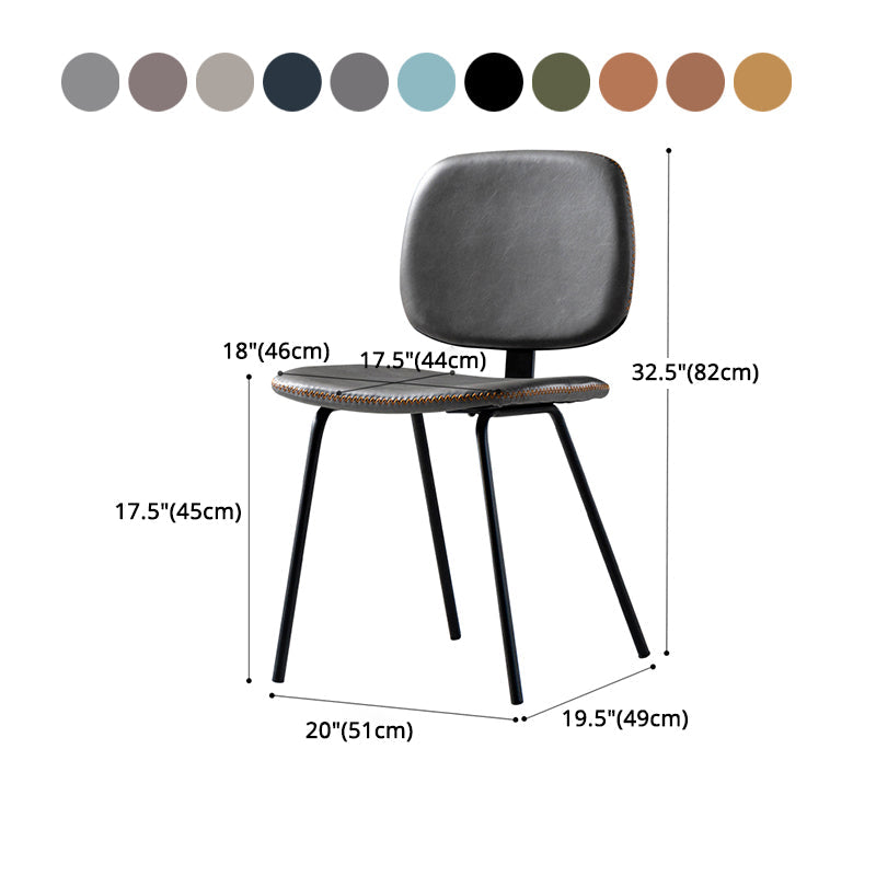 Contemporary Modern Metal Indoor-Outdoor Chair Open Back Side Chair Clearhalo 'Dining Chairs' 'Dining Tables & Seating' 'dining_chair' 'furn' 'furn_dining_chair' 'Furniture' 'furniture_dining_chair' 'Kitchen & Dining Furniture' 4781418