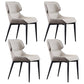 Metal Contemporary Modern Indoor-Outdoor Chair Wingback Side Chair Grey 4 Piece Set Clearhalo 'Dining Chairs' 'Dining Tables & Seating' 'dining_chair' 'furn' 'furn_dining_chair' 'Furniture' 'furniture_dining_chair' 'Kitchen & Dining Furniture' 4781424