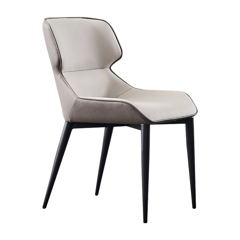Metal Contemporary Modern Indoor-Outdoor Chair Wingback Side Chair Clearhalo 'Dining Chairs' 'Dining Tables & Seating' 'dining_chair' 'furn' 'furn_dining_chair' 'Furniture' 'furniture_dining_chair' 'Kitchen & Dining Furniture' 4781428