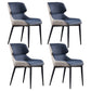 Metal Contemporary Modern Indoor-Outdoor Chair Wingback Side Chair Blue 4 Piece Set Clearhalo 'Dining Chairs' 'Dining Tables & Seating' 'dining_chair' 'furn' 'furn_dining_chair' 'Furniture' 'furniture_dining_chair' 'Kitchen & Dining Furniture' 4781435