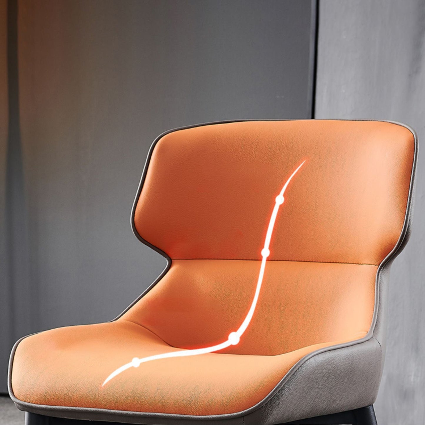 Metal Contemporary Modern Indoor-Outdoor Chair Wingback Side Chair Clearhalo 'Dining Chairs' 'Dining Tables & Seating' 'dining_chair' 'furn' 'furn_dining_chair' 'Furniture' 'furniture_dining_chair' 'Kitchen & Dining Furniture' 4781436