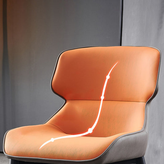 Metal Contemporary Modern Indoor-Outdoor Chair Wingback Side Chair Clearhalo 'Dining Chairs' 'Dining Tables & Seating' 'dining_chair' 'furn' 'furn_dining_chair' 'Furniture' 'furniture_dining_chair' 'Kitchen & Dining Furniture' 4781436