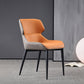 Metal Contemporary Modern Indoor-Outdoor Chair Wingback Side Chair Orange 1 Piece Clearhalo 'Dining Chairs' 'Dining Tables & Seating' 'dining_chair' 'furn' 'furn_dining_chair' 'Furniture' 'furniture_dining_chair' 'Kitchen & Dining Furniture' 4781437