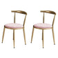 Nordic Design Fabric Dining Chair Open Back Side Chair for Home Use Pink 2 Piece Set Clearhalo 'Dining Chairs' 'Dining Tables & Seating' 'dining_chair' 'furn' 'furn_dining_chair' 'Furniture' 'furniture_dining_chair' 'Kitchen & Dining Furniture' 4781444