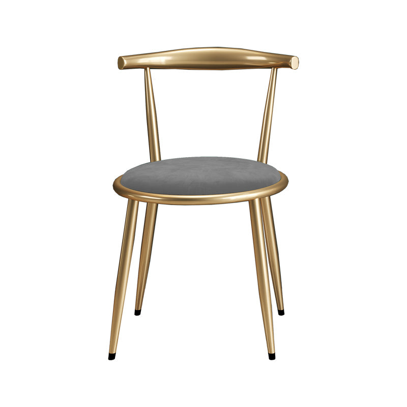 Nordic Design Fabric Dining Chair Open Back Side Chair for Home Use Grey 1 Piece Clearhalo 'Dining Chairs' 'Dining Tables & Seating' 'dining_chair' 'furn' 'furn_dining_chair' 'Furniture' 'furniture_dining_chair' 'Kitchen & Dining Furniture' 4781449