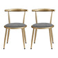 Nordic Design Fabric Dining Chair Open Back Side Chair for Home Use Grey 2 Piece Set Clearhalo 'Dining Chairs' 'Dining Tables & Seating' 'dining_chair' 'furn' 'furn_dining_chair' 'Furniture' 'furniture_dining_chair' 'Kitchen & Dining Furniture' 4781450