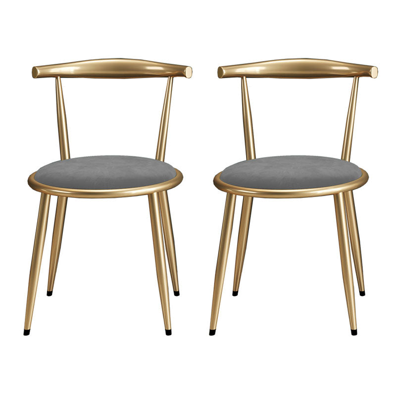 Nordic Design Fabric Dining Chair Open Back Side Chair for Home Use Grey 2 Piece Set Clearhalo 'Dining Chairs' 'Dining Tables & Seating' 'dining_chair' 'furn' 'furn_dining_chair' 'Furniture' 'furniture_dining_chair' 'Kitchen & Dining Furniture' 4781450