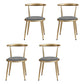 Nordic Design Fabric Dining Chair Open Back Side Chair for Home Use Grey 4 Piece Set Clearhalo 'Dining Chairs' 'Dining Tables & Seating' 'dining_chair' 'furn' 'furn_dining_chair' 'Furniture' 'furniture_dining_chair' 'Kitchen & Dining Furniture' 4781452