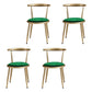 Nordic Design Fabric Dining Chair Open Back Side Chair for Home Use Green 4 Piece Set Clearhalo 'Dining Chairs' 'Dining Tables & Seating' 'dining_chair' 'furn' 'furn_dining_chair' 'Furniture' 'furniture_dining_chair' 'Kitchen & Dining Furniture' 4781458