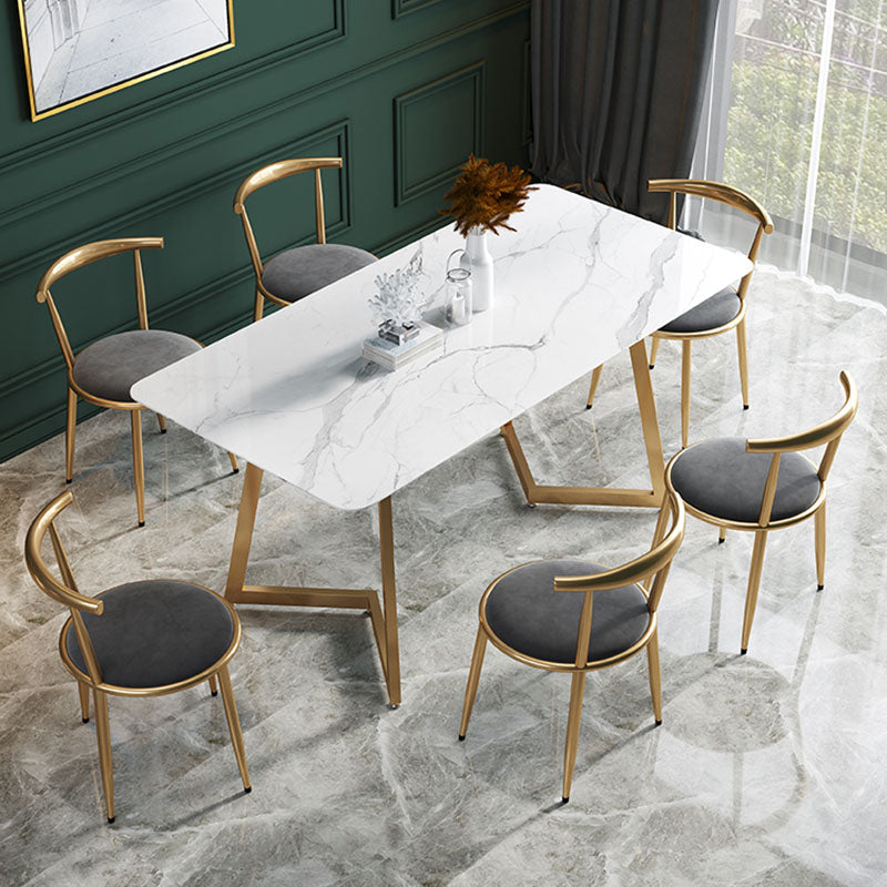 Nordic Design Fabric Dining Chair Open Back Side Chair for Home Use Clearhalo 'Dining Chairs' 'Dining Tables & Seating' 'dining_chair' 'furn' 'furn_dining_chair' 'Furniture' 'furniture_dining_chair' 'Kitchen & Dining Furniture' 4781459