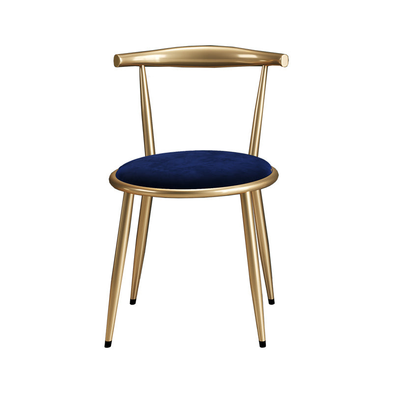 Nordic Design Fabric Dining Chair Open Back Side Chair for Home Use Blue 1 Piece Clearhalo 'Dining Chairs' 'Dining Tables & Seating' 'dining_chair' 'furn' 'furn_dining_chair' 'Furniture' 'furniture_dining_chair' 'Kitchen & Dining Furniture' 4781461