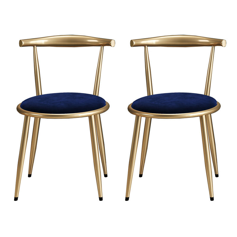 Nordic Design Fabric Dining Chair Open Back Side Chair for Home Use Blue 2 Piece Set Clearhalo 'Dining Chairs' 'Dining Tables & Seating' 'dining_chair' 'furn' 'furn_dining_chair' 'Furniture' 'furniture_dining_chair' 'Kitchen & Dining Furniture' 4781462