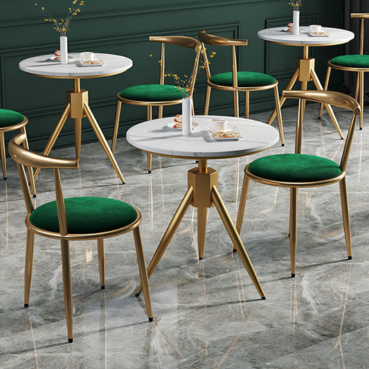 Nordic Design Fabric Dining Chair Open Back Side Chair for Home Use Clearhalo 'Dining Chairs' 'Dining Tables & Seating' 'dining_chair' 'furn' 'furn_dining_chair' 'Furniture' 'furniture_dining_chair' 'Kitchen & Dining Furniture' 4781465