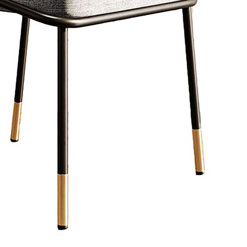 Nordic Design Armless Solid Back Chair for Home Linen Dining Chair Clearhalo 'Dining Chairs' 'Dining Tables & Seating' 'dining_chair' 'furn' 'furn_dining_chair' 'Furniture' 'furniture_dining_chair' 'Kitchen & Dining Furniture' 4781484