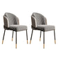 Nordic Design Armless Solid Back Chair for Home Linen Dining Chair Gray Black White 2 Piece Set Clearhalo 'Dining Chairs' 'Dining Tables & Seating' 'dining_chair' 'furn' 'furn_dining_chair' 'Furniture' 'furniture_dining_chair' 'Kitchen & Dining Furniture' 4781491