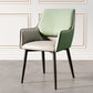 Modern Design Faux Leather Side Chair Arm Solid Back Side Chairs Gray-Green 1 Piece Clearhalo 'Dining Chairs' 'Dining Tables & Seating' 'dining_chair' 'furn' 'furn_dining_chair' 'Furniture' 'furniture_dining_chair' 'Kitchen & Dining Furniture' 4781521