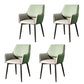 Modern Design Faux Leather Side Chair Arm Solid Back Side Chairs Gray-Green 4 Piece Set Clearhalo 'Dining Chairs' 'Dining Tables & Seating' 'dining_chair' 'furn' 'furn_dining_chair' 'Furniture' 'furniture_dining_chair' 'Kitchen & Dining Furniture' 4781523