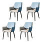 Modern Design Faux Leather Side Chair Arm Solid Back Side Chairs Dark Blue-Gray 4 Piece Set Clearhalo 'Dining Chairs' 'Dining Tables & Seating' 'dining_chair' 'furn' 'furn_dining_chair' 'Furniture' 'furniture_dining_chair' 'Kitchen & Dining Furniture' 4781526