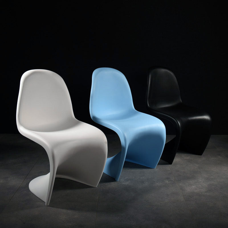 Nordic Style Armless Solid Back Chair Plastic Side Chair for Home Clearhalo 'Dining Chairs' 'Dining Tables & Seating' 'dining_chair' 'Furniture' 'furniture_dining_chair' 'Kitchen & Dining Furniture' 4781530