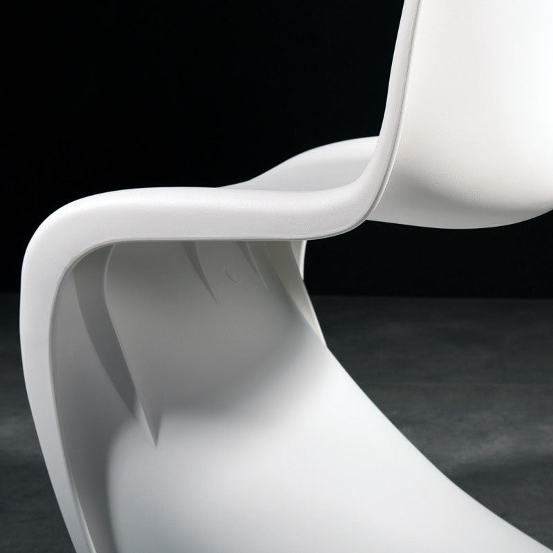 Nordic Style Armless Solid Back Chair Plastic Side Chair for Home Clearhalo 'Dining Chairs' 'Dining Tables & Seating' 'dining_chair' 'Furniture' 'furniture_dining_chair' 'Kitchen & Dining Furniture' 4781538