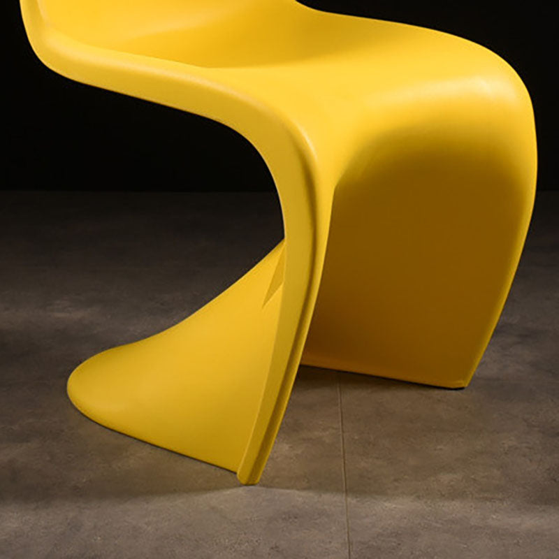 Nordic Style Armless Solid Back Chair Plastic Side Chair for Home Clearhalo 'Dining Chairs' 'Dining Tables & Seating' 'dining_chair' 'Furniture' 'furniture_dining_chair' 'Kitchen & Dining Furniture' 4781542