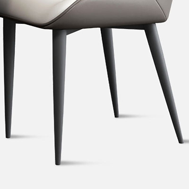 Industrial Design Leather Dining Side Chair for Home Arm Wingback Chair Clearhalo 'Dining Chairs' 'Dining Tables & Seating' 'dining_chair' 'furn' 'furn_dining_chair' 'Furniture' 'furniture_dining_chair' 'Kitchen & Dining Furniture' 4781563