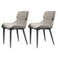 Industrial Design Leather Dining Side Chair for Home Arm Wingback Chair Gray-Khaki 2 Piece Set Clearhalo 'Dining Chairs' 'Dining Tables & Seating' 'dining_chair' 'furn' 'furn_dining_chair' 'Furniture' 'furniture_dining_chair' 'Kitchen & Dining Furniture' 4781567
