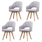 Modern Open Back Dining Side Chair Dining Fabric Side Chair for Home Light Gray 4 Piece Set Clearhalo 'Dining Chairs' 'Dining Tables & Seating' 'dining_chair' 'furn' 'furn_dining_chair' 'Furniture' 'furniture_dining_chair' 'Kitchen & Dining Furniture' 4781580