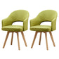 Modern Open Back Dining Side Chair Dining Fabric Side Chair for Home Green 2 Piece Set Clearhalo 'Dining Chairs' 'Dining Tables & Seating' 'dining_chair' 'furn' 'furn_dining_chair' 'Furniture' 'furniture_dining_chair' 'Kitchen & Dining Furniture' 4781596