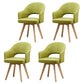 Modern Open Back Dining Side Chair Dining Fabric Side Chair for Home Green 4 Piece Set Clearhalo 'Dining Chairs' 'Dining Tables & Seating' 'dining_chair' 'furn' 'furn_dining_chair' 'Furniture' 'furniture_dining_chair' 'Kitchen & Dining Furniture' 4781597
