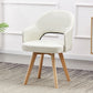 Modern Open Back Dining Side Chair Dining Fabric Side Chair for Home White 1 Piece Clearhalo 'Dining Chairs' 'Dining Tables & Seating' 'dining_chair' 'furn' 'furn_dining_chair' 'Furniture' 'furniture_dining_chair' 'Kitchen & Dining Furniture' 4781604