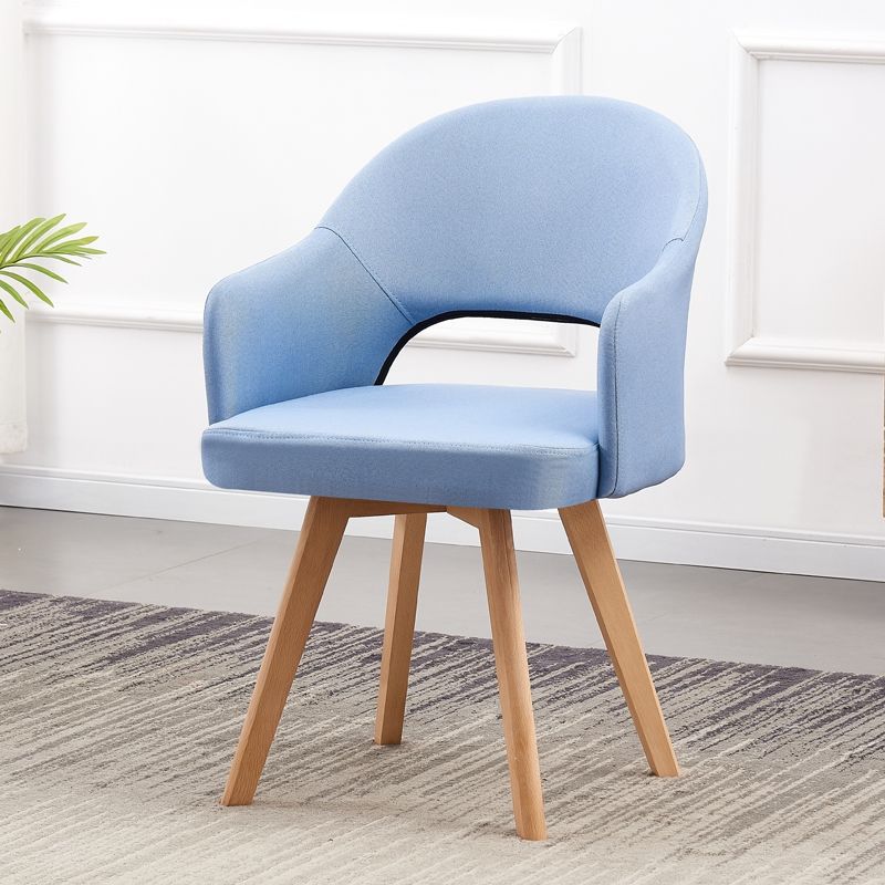 Modern Open Back Dining Side Chair Dining Fabric Side Chair for Home Lake Blue 1 Piece Clearhalo 'Dining Chairs' 'Dining Tables & Seating' 'dining_chair' 'furn' 'furn_dining_chair' 'Furniture' 'furniture_dining_chair' 'Kitchen & Dining Furniture' 4781607