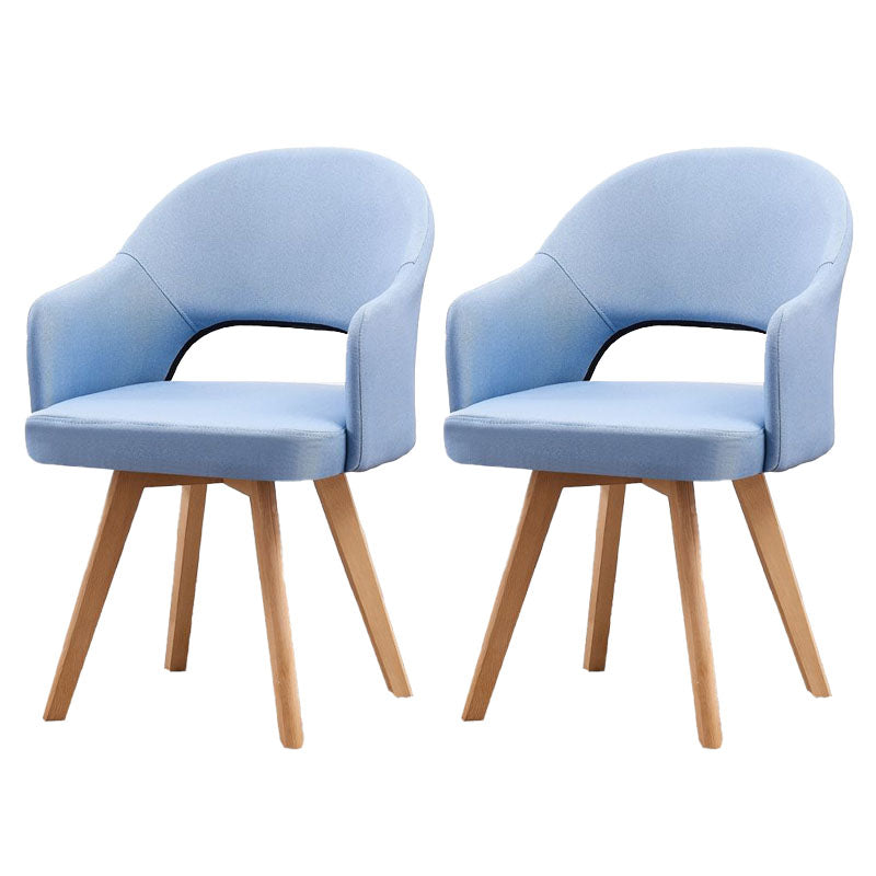 Modern Open Back Dining Side Chair Dining Fabric Side Chair for Home Lake Blue 2 Piece Set Clearhalo 'Dining Chairs' 'Dining Tables & Seating' 'dining_chair' 'furn' 'furn_dining_chair' 'Furniture' 'furniture_dining_chair' 'Kitchen & Dining Furniture' 4781608