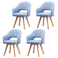 Modern Open Back Dining Side Chair Dining Fabric Side Chair for Home Lake Blue 4 Piece Set Clearhalo 'Dining Chairs' 'Dining Tables & Seating' 'dining_chair' 'furn' 'furn_dining_chair' 'Furniture' 'furniture_dining_chair' 'Kitchen & Dining Furniture' 4781609