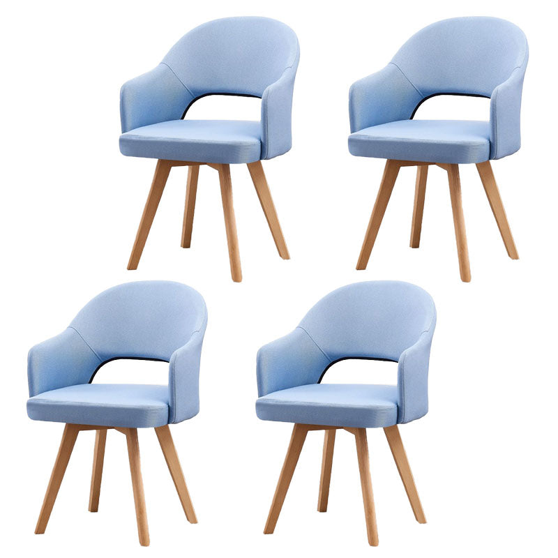 Modern Open Back Dining Side Chair Dining Fabric Side Chair for Home Lake Blue 4 Piece Set Clearhalo 'Dining Chairs' 'Dining Tables & Seating' 'dining_chair' 'furn' 'furn_dining_chair' 'Furniture' 'furniture_dining_chair' 'Kitchen & Dining Furniture' 4781609