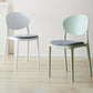 Contemporary Stackable Plastic Chair Open Back Kitchen Armless Chairs Clearhalo 'Dining Chairs' 'Dining Tables & Seating' 'dining_chair' 'furn' 'furn_dining_chair' 'Furniture' 'furniture_dining_chair' 'Kitchen & Dining Furniture' 4781637