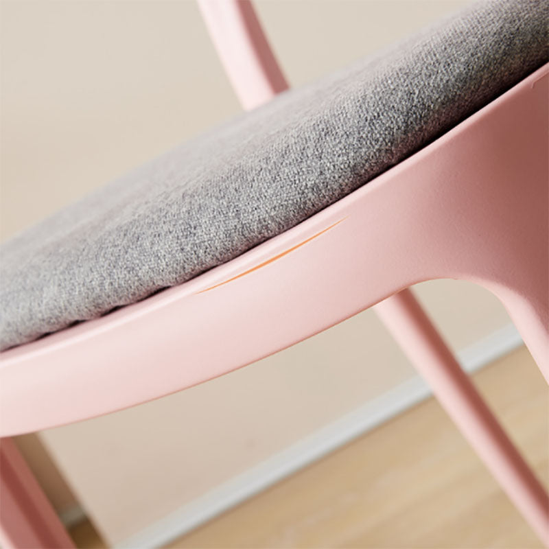 Contemporary Stackable Plastic Chair Open Back Kitchen Armless Chairs Clearhalo 'Dining Chairs' 'Dining Tables & Seating' 'dining_chair' 'furn' 'furn_dining_chair' 'Furniture' 'furniture_dining_chair' 'Kitchen & Dining Furniture' 4781648