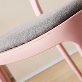 Contemporary Stackable Plastic Chair Open Back Kitchen Armless Chairs Clearhalo 'Dining Chairs' 'Dining Tables & Seating' 'dining_chair' 'furn' 'furn_dining_chair' 'Furniture' 'furniture_dining_chair' 'Kitchen & Dining Furniture' 4781648