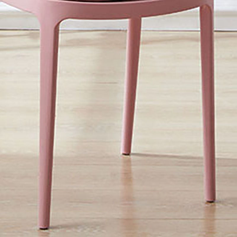 Contemporary Stackable Plastic Chair Open Back Kitchen Armless Chairs Clearhalo 'Dining Chairs' 'Dining Tables & Seating' 'dining_chair' 'furn' 'furn_dining_chair' 'Furniture' 'furniture_dining_chair' 'Kitchen & Dining Furniture' 4781650